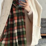 شال موهر  چهارخونه