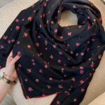 روسری شکوفه مشکی