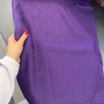 شال ژاکارد بنفش