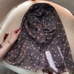 شال شکوفه ریز نارنجی