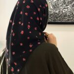 بیبی اسکارف شکوفه مشکی (ایراد جزئی)