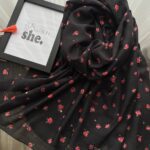 شال شکوفه مشکی