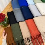 شال بیگ اسکارف پینترستی آجری