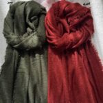 شال بوکله پولکی آجری (ایراد جزئی)