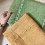 شال پلیسه دانتل دار کد 7