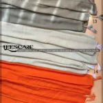 شال پلیسه نخی آجری