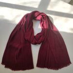 شال پلیسه زرشکی