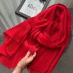 شال دور سکه ای قرمز