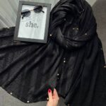 شال مشکی پانچی