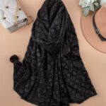 شال مخمل ال وی مشکی