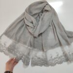 شال حریر گیپور طوسی (ایراد جزئی)