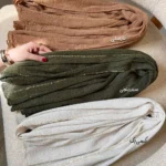 شال پولکی کاراملی ساده (اوت لت)