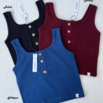 کراپ سه دکمه مشکی