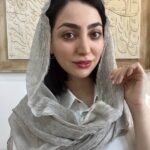 شال میله ای طوسی خاکی