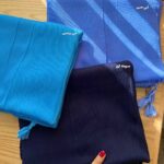 شال لوکس آبی پرشین(ایراد جزئی)