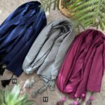 شال موهر چهارخونه طوسی(ایراد جزئی)