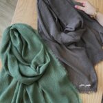 شال دور ریش طوسی خاکی (ایراد جزئی)