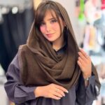 شال دانتل شکلاتی