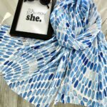 شال پلیسه بلو اسکای (اوت لت)