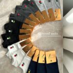 جوراب گلدوزی گل