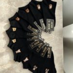 جوراب مشکی گلدوزی