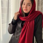 شال بافت زرشکی