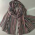 شال موهر راه راه قرمز