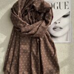 شال موهر خالخالی شکلاتی (ایراد جزئی)