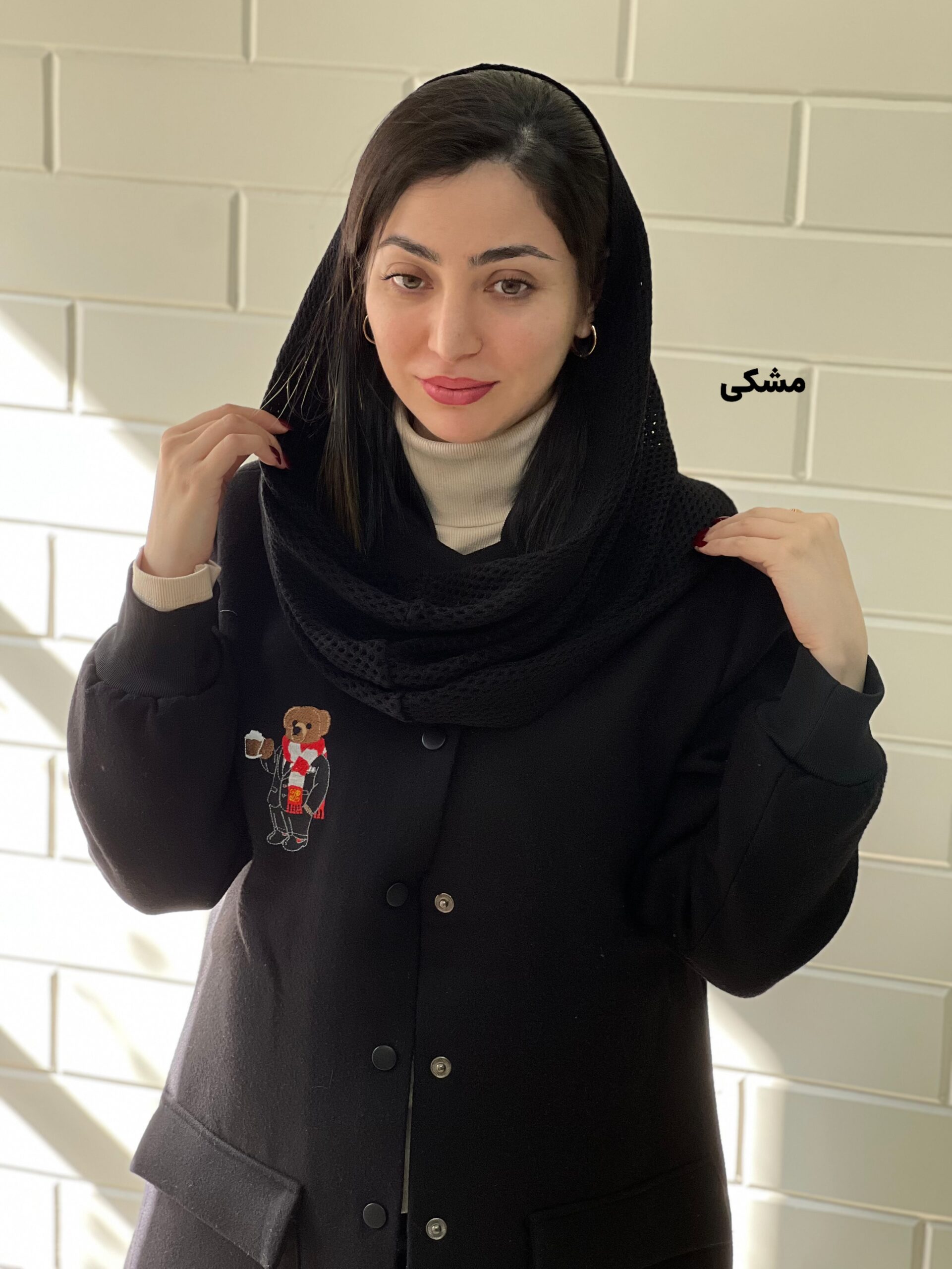 photo-output شال رینگی مشکی - Image 1