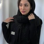 شال بوکله پولکی مشکی