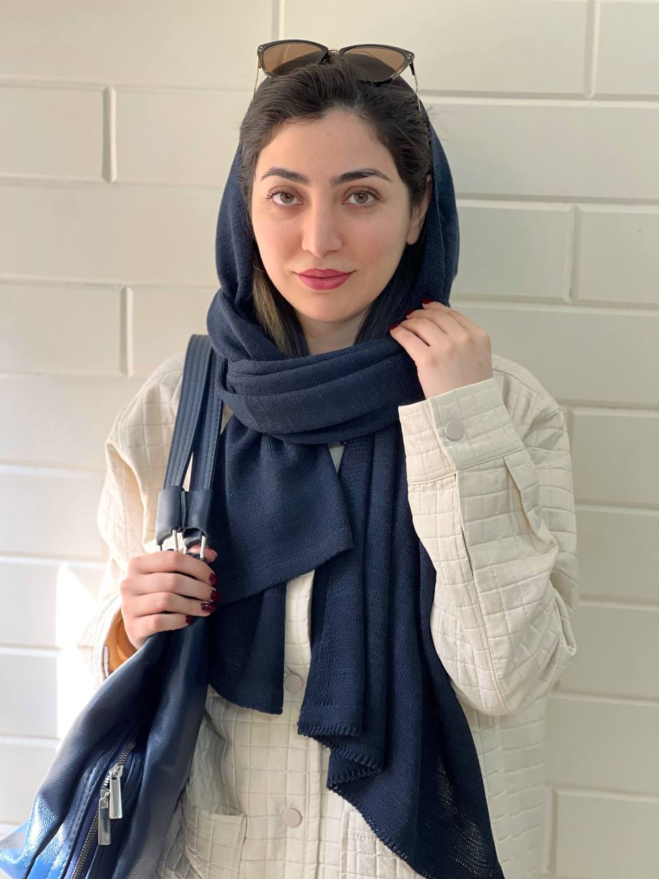 IMG_20251129_152534_229 شال بافت سرمه ای - Image 1