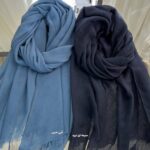 شال مانلی آبی جین (ایراد جزئی)