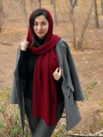 شال بافت ( blue scarf ) - Image 7