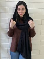 شال دور خز مشکی - Image 3
