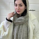 شال برفکی سبز پاستلی