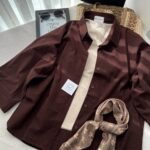 شومیز بیسیک قهوه ای